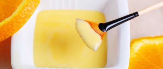 mascarilla de naranja para el rostro